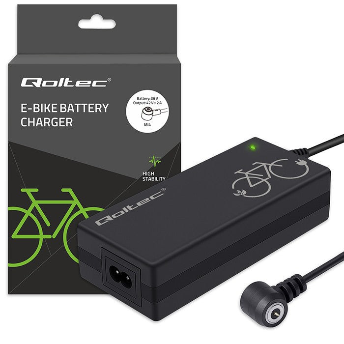 Încărcător pentru bicicletă electrică 36V | 42V | 2A | Mi4 Vârf magnetic + cablu de alimentare