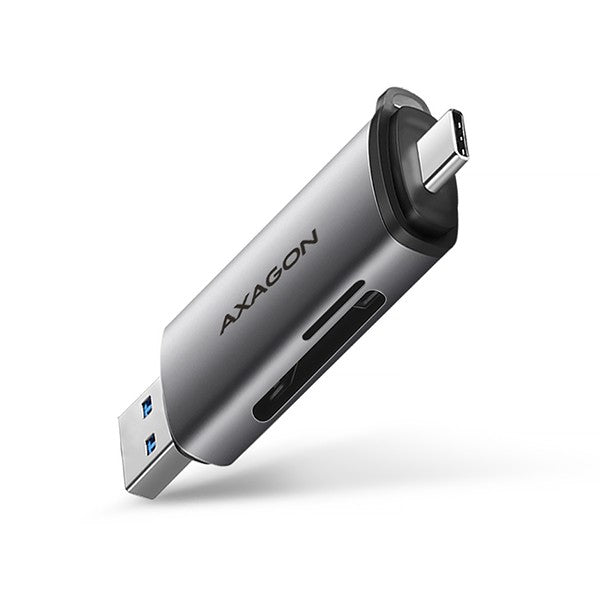 Cititor de carduri extern CRE-SAC USB 3.2 Gen 1 Tip-C + Tip-A SD/microSD