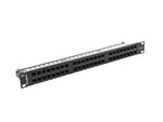 Patch Panel 48 Porturi 1U Cat.6 Negru