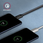 BUCM3-CM30AB USB-C - Cablu USB-C, 3,0 m, PD 60 W, 3 A, ALU, împletit, negru