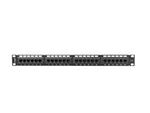 Patch Panel 24 Porturi 1U Cat.6 Negru