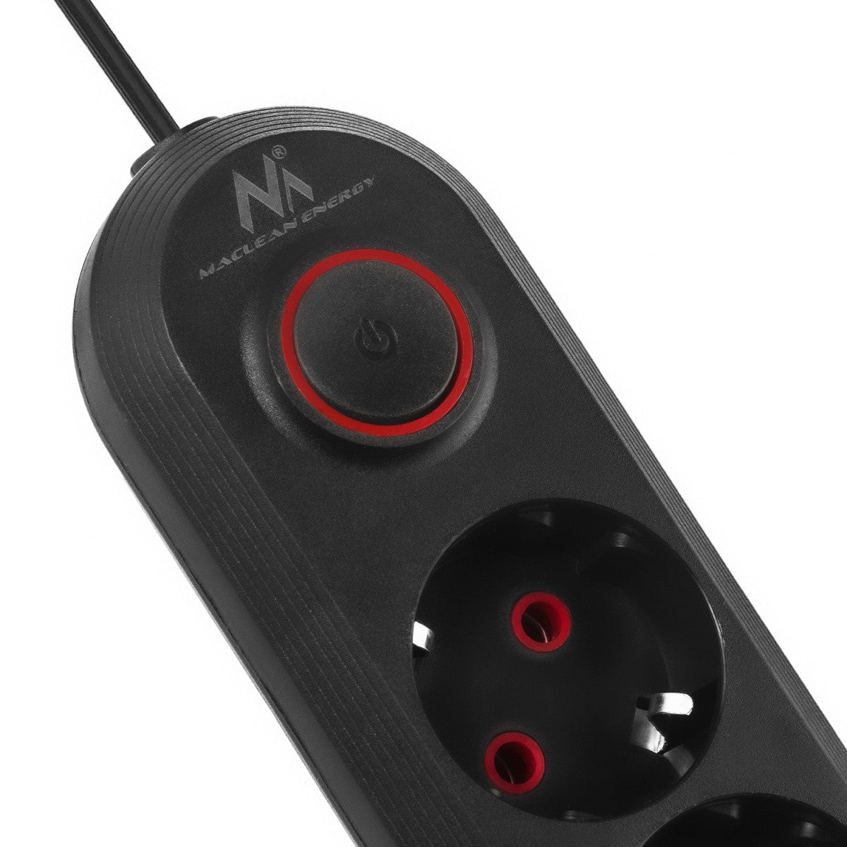 Prelungitor MCE395 B, 5 prize, 3xUSB, 110-240V AC 50/60Hz, 2.1A max 2500W, negru