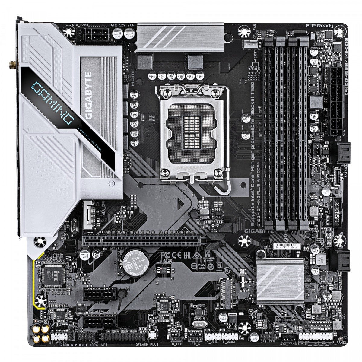 Placă de bază B760M GAMING PLUS WIFI s1700 4DDR4 DP/HDMI mATX
