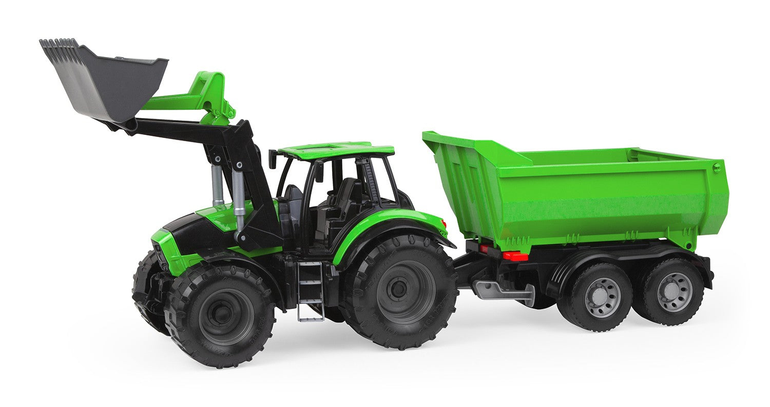 Tractor Worxx Deut z-Fahr cu remorcă de 74 cm
