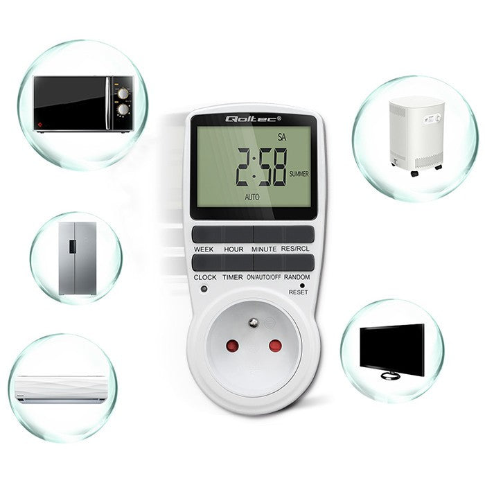 Temporizator electronic PC0628 | 3680W | 16A | LCD