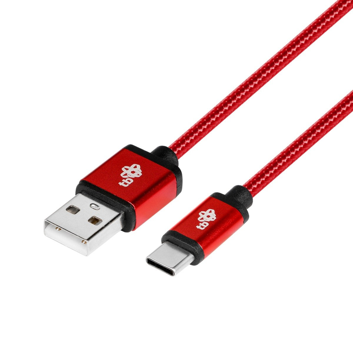 Cablu USB-USB C 1,5 m șir rubin