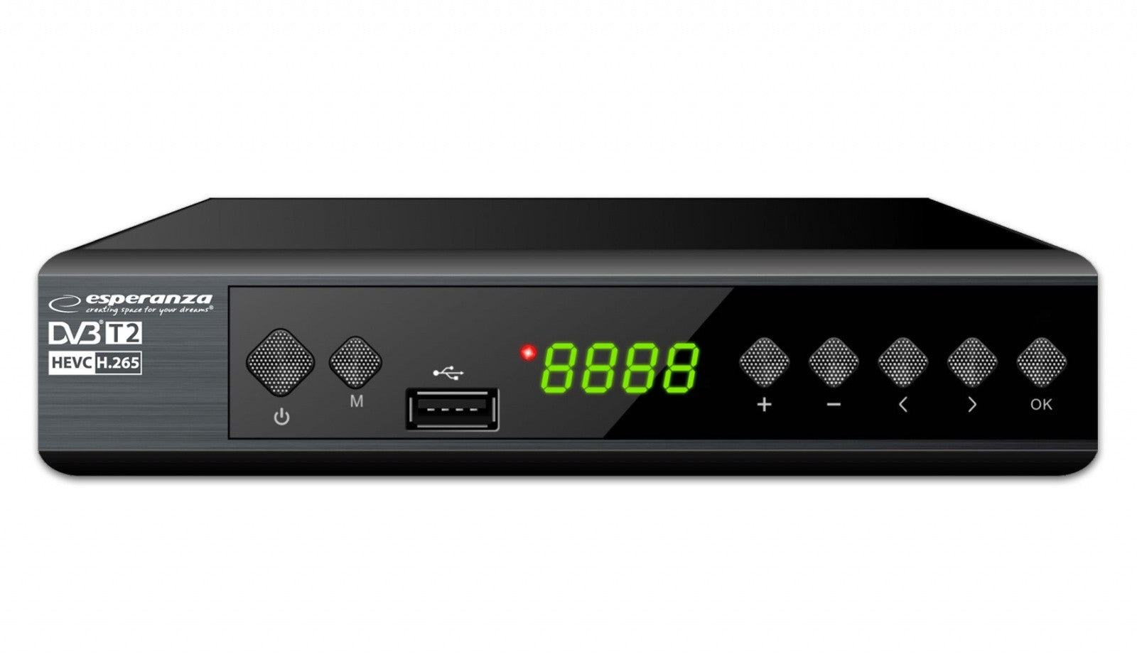 Tuner/decodor digital DVB-T2 H.265/HEVC Esperanza EV111P