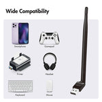 Adaptor Bluetooth 5.3, USB-A, 3Mbit, rază de acțiune 150m
