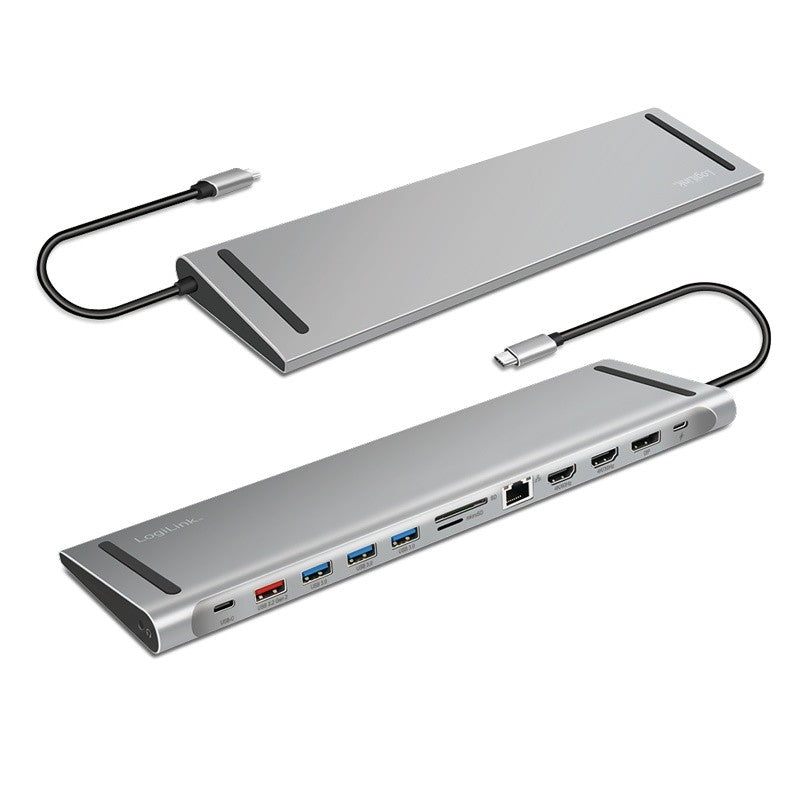 USB 3.2, USB-C, stație de andocare cu 12 porturi, PD