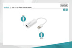 Adaptor de rețea cu fir USB 3.0 la Gigabit Ethernet 10/100/1000Mbps