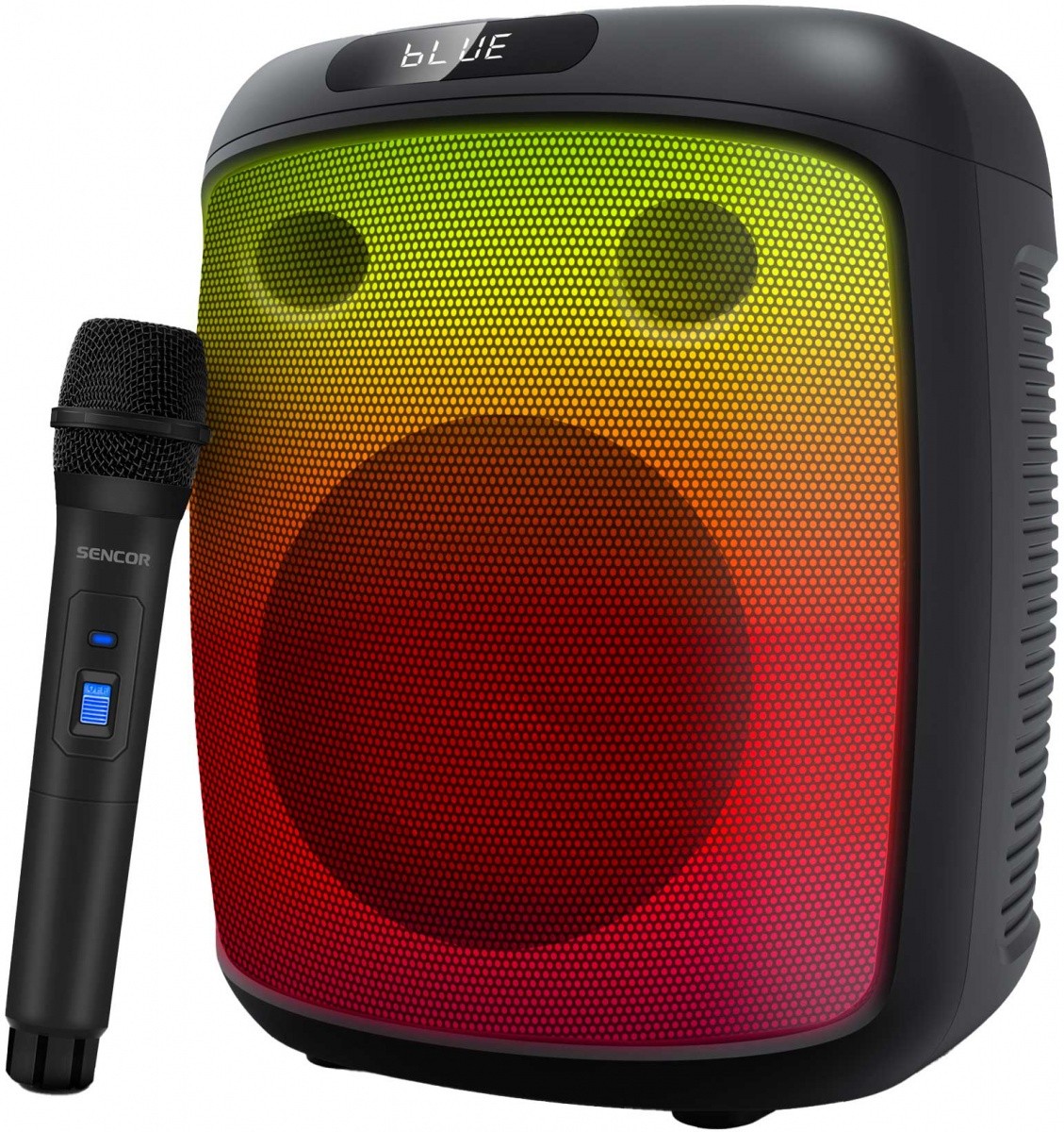 Boxă de petrecere Partycon BASE, putere 100W, IPX4, TWS, LED, microfon