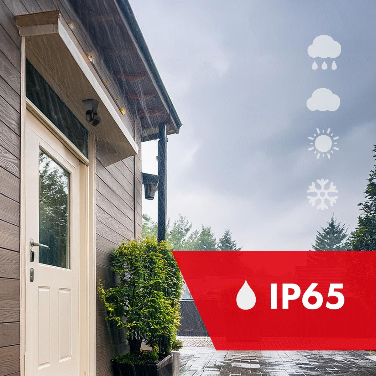 Senzor de mișcare PIR IP65 MCE201 B/B