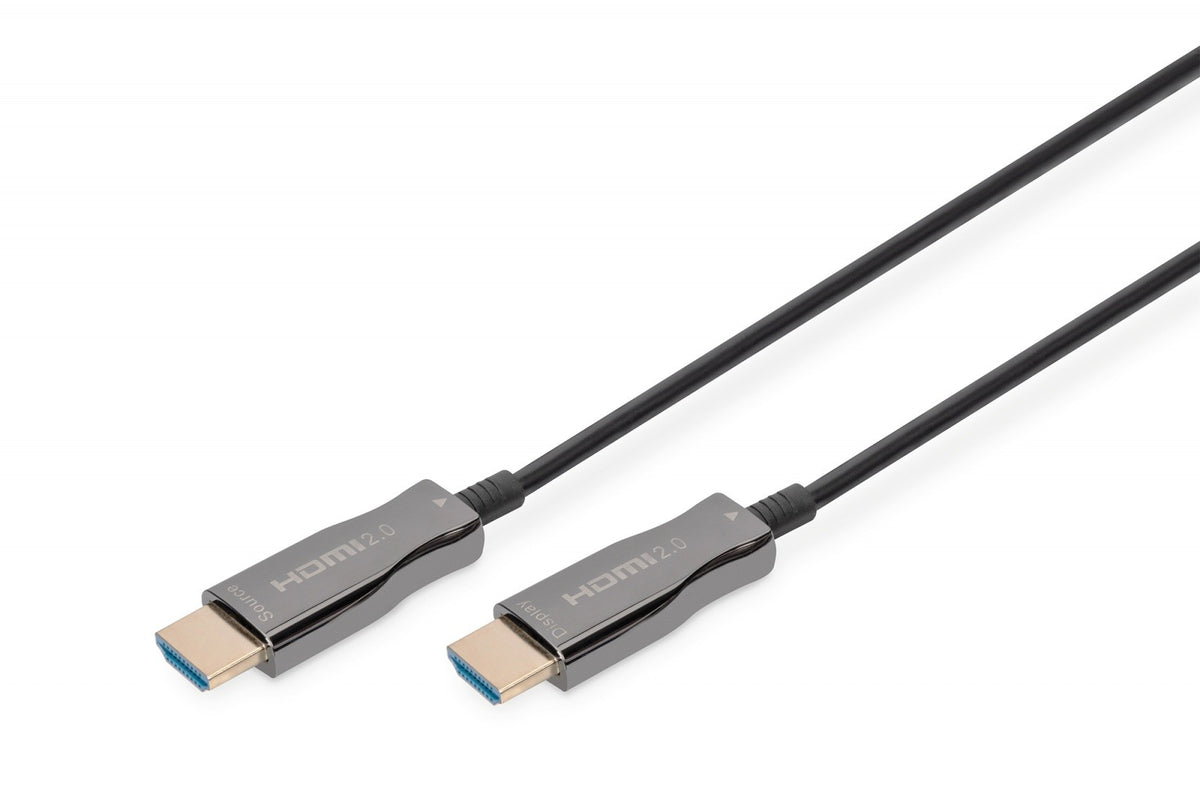 Cablu de conectare hibrid AOC HDMI 2.0 Premium de mare viteză 4K/60Hz UHD HDMI A/HDMI A M/M Negru 15m