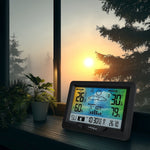 Stație meteo wireless GB540N cu indicator de confort, măsurare umiditate, fază lunară, ceas cu sistem DCF