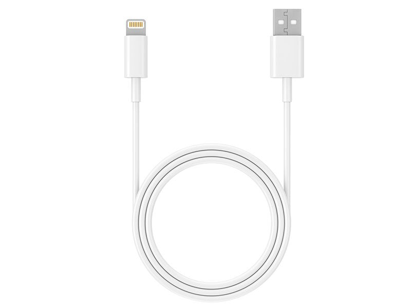 Cablu USB 2.0 iPhone AM-Lightning 1m alb