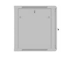 Dulap rack de perete 12U 600x600 cu ușă perforată gri (pachet demontabil)