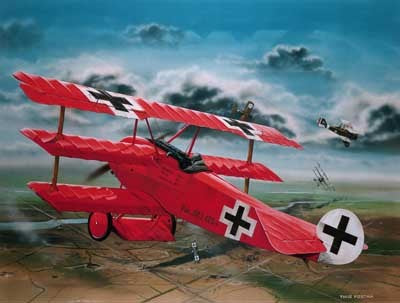 Model din plastic Fokker Dr.I Richthofen