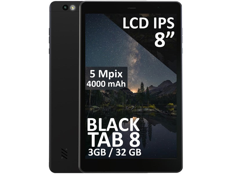 Tabletă BlackTAB8 3/32GB 4G LTE 8 calibre Negru
