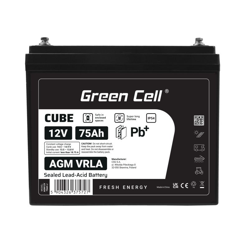 Acumulator AGM VRLA 12V 75Ah IP54