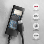 Adaptor Gigabit Ethernet ADE-ARC, USB-C 3.2 Gen 1, instalare automată