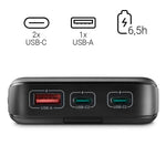 Pachet de alimentare PD 10000 mAh Antracyt