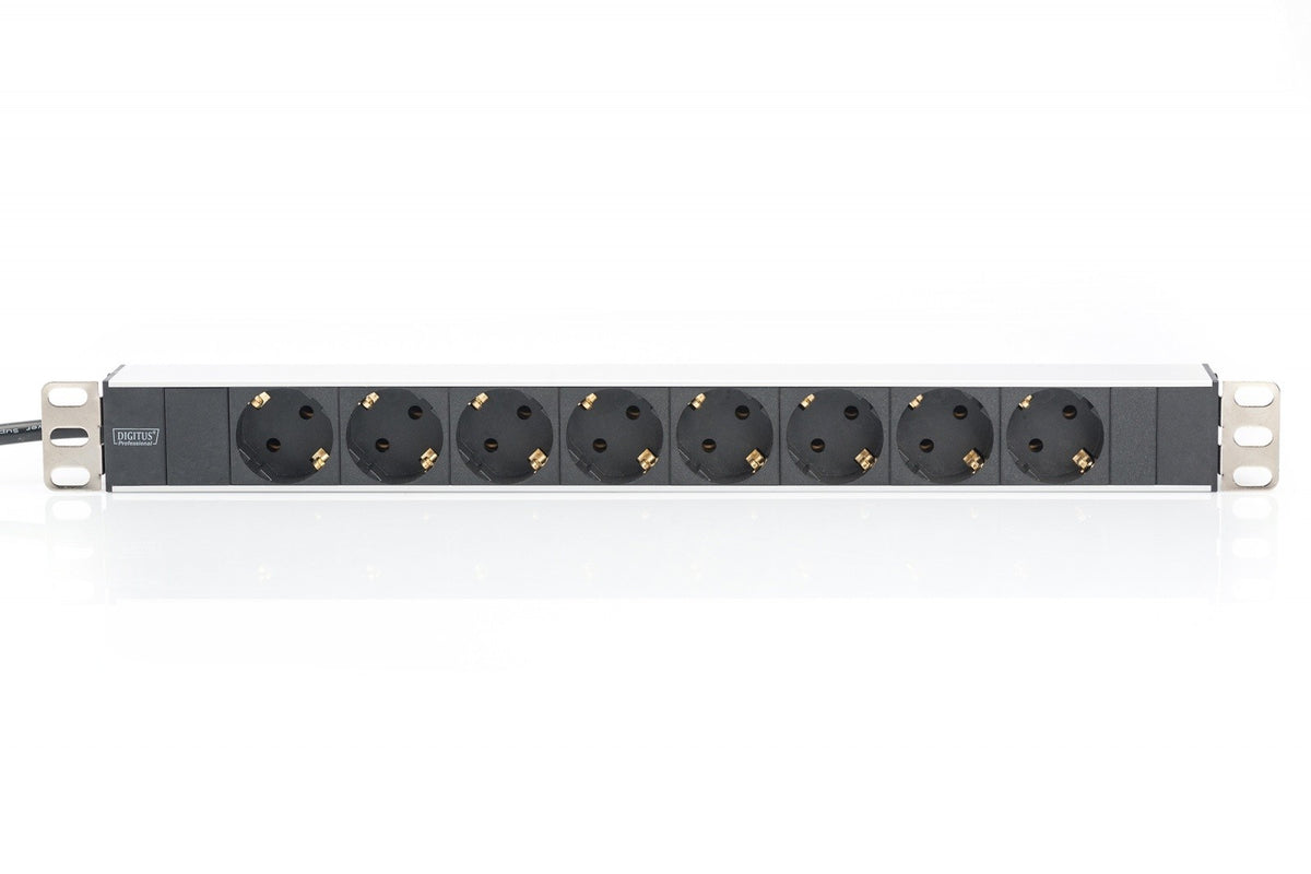 Prelungitor rack PDU 19" 8xSchuko, 2m 1xSchuko, 16A, aluminiu
