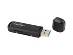 Cititor de carduri de memorie Scarab 2 SD/Micro SD, USB 3.0, negru