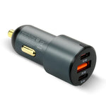 Încărcător auto CC-40Q QC3.0 60W 1X USB 2X USB-C PD Negru
