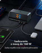 Stație de andocare IB-DK2300-CH 11 în 1, USB, HDMI, 100W PD, LAN