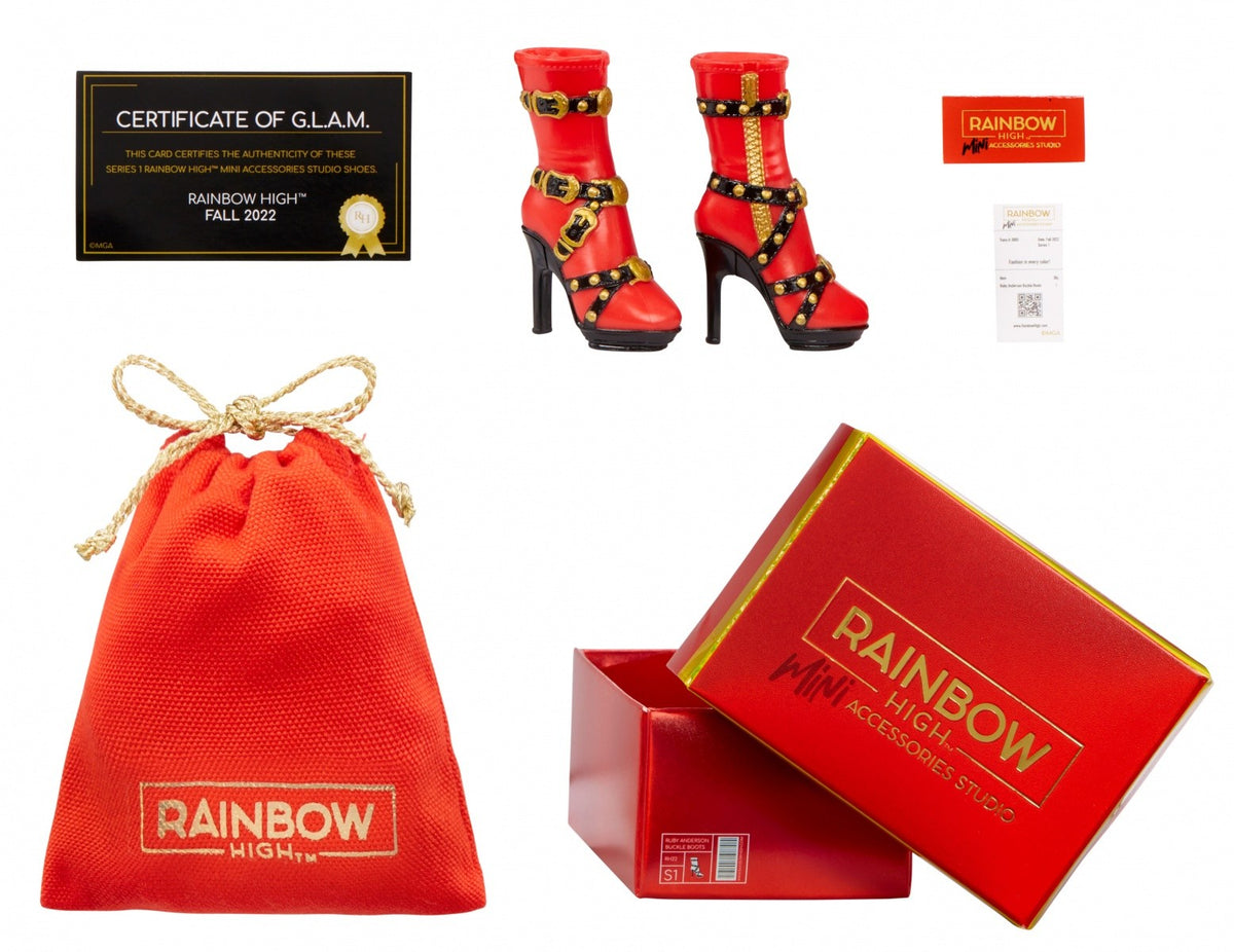 Expoziție de accesorii Rainbow High pentru încălțăminte, 27 de bucăți
