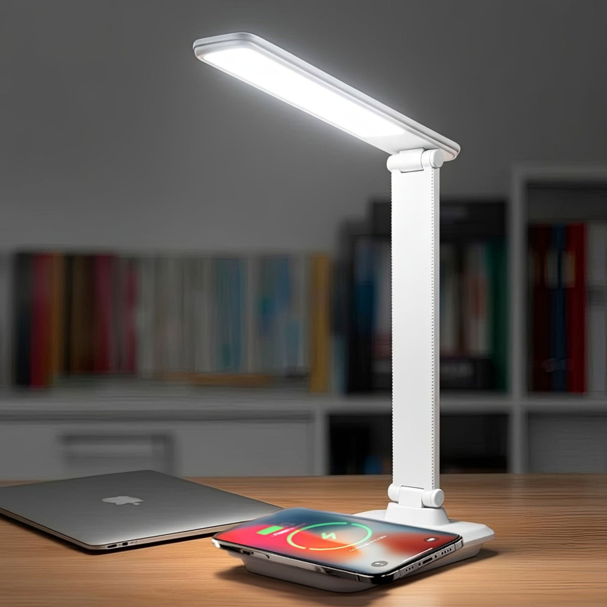 Lampă de birou LED de 9W cu încărcător Qi MCE616W