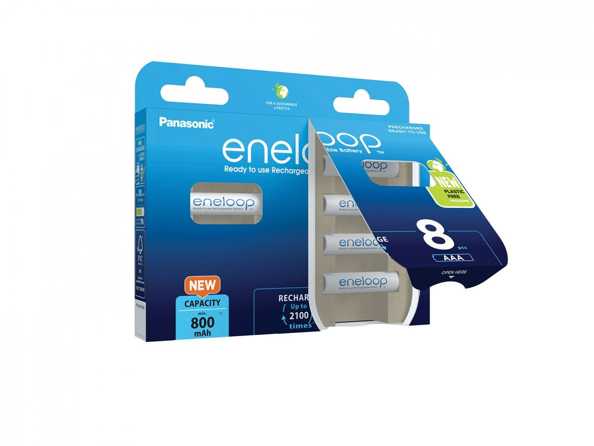 Baterie reîncărcabilă Eneloop AAA 800 mAh, 8 bucăți