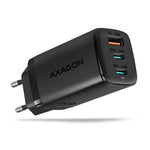 Încărcător de perete ACU-DPQ65, GaN 65W, 3 porturi (USB-A + USB-C dual), PD3.0/QC4+/PPS/Apple, negru