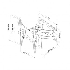 Suport LCD AR-65 32-80'' 60kg LCD/LED reglabil vertical/orizontal