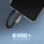 BUCM32-CF05AB Gen2 USB-C - Cablu prelungitor USB-C 0.5m, 5A, 20Gbps, PD 240W, împletit, negru