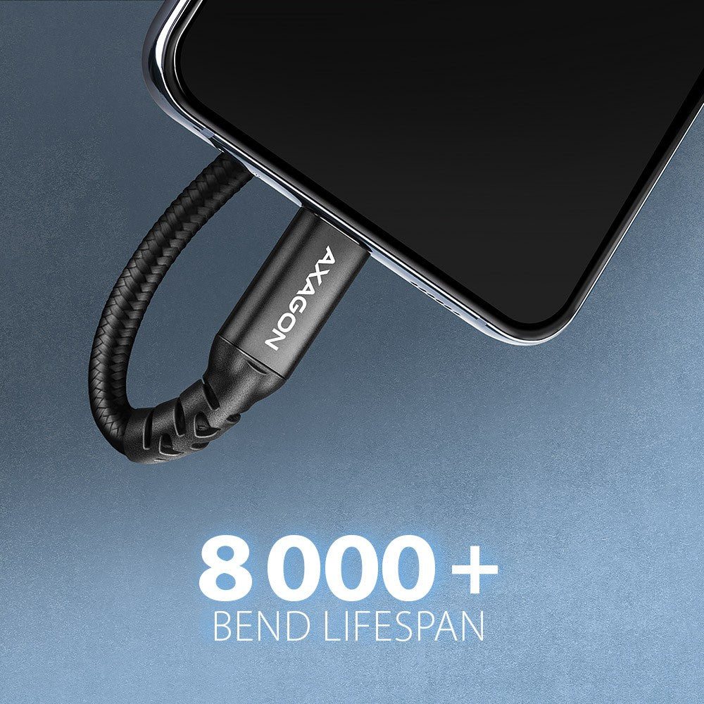 BUCM32-CF05AB Gen2 USB-C - Cablu prelungitor USB-C 0.5m, 5A, 20Gbps, PD 240W, împletit, negru
