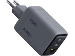 Încărcător de perete PA-C5 3xUSB (2xUSB-C și 1xUSB-A) 100W 5A QC5.0 PD3.0 AFC PPS FCP SCP