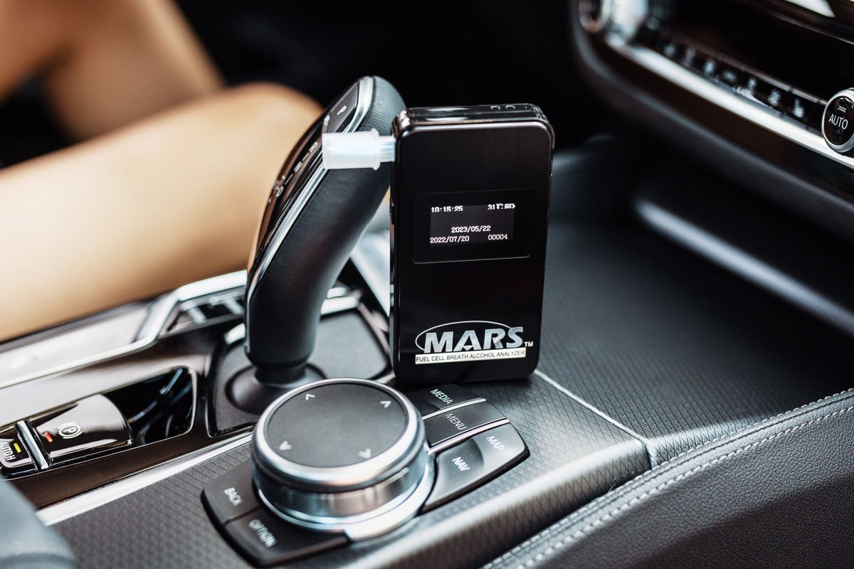 Etilotest electrochimic MARS Bluetooth, negru