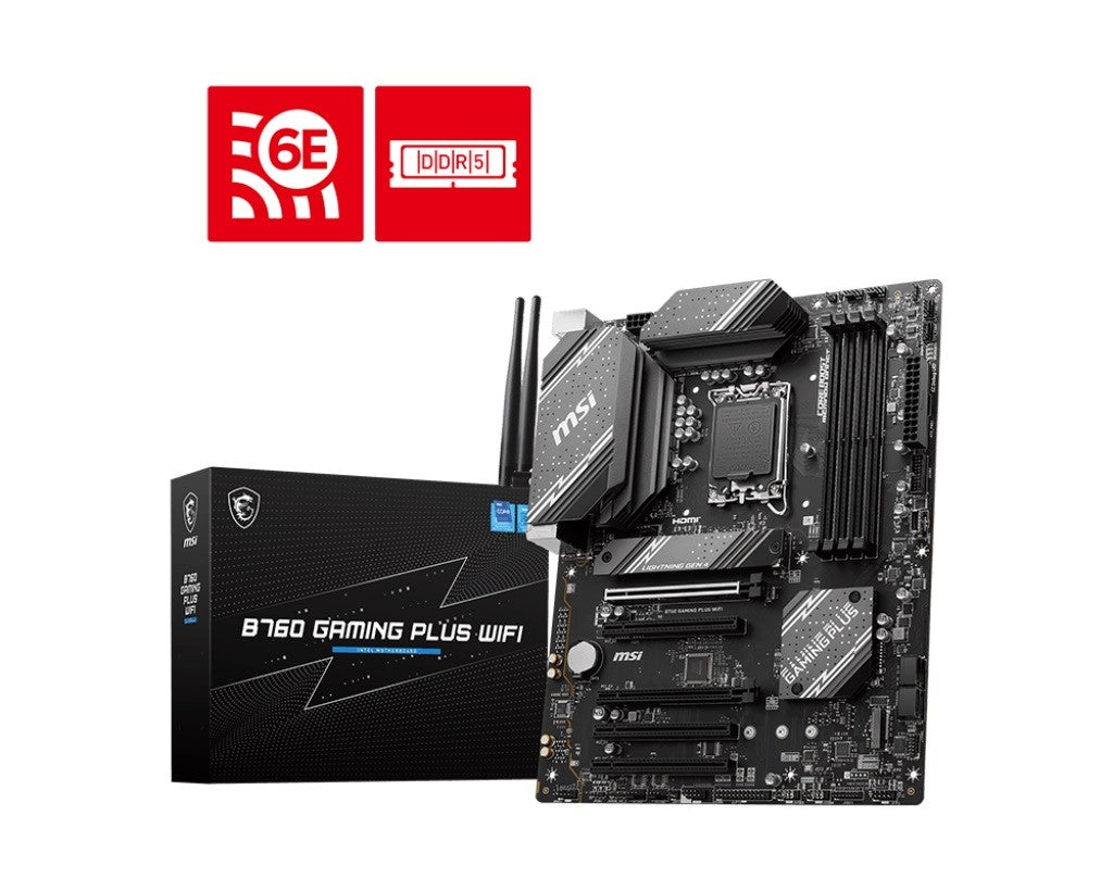 Placă de bază B760 GAMING PLUS WIFI s1700 4DDR5 DP/HDMI ATX