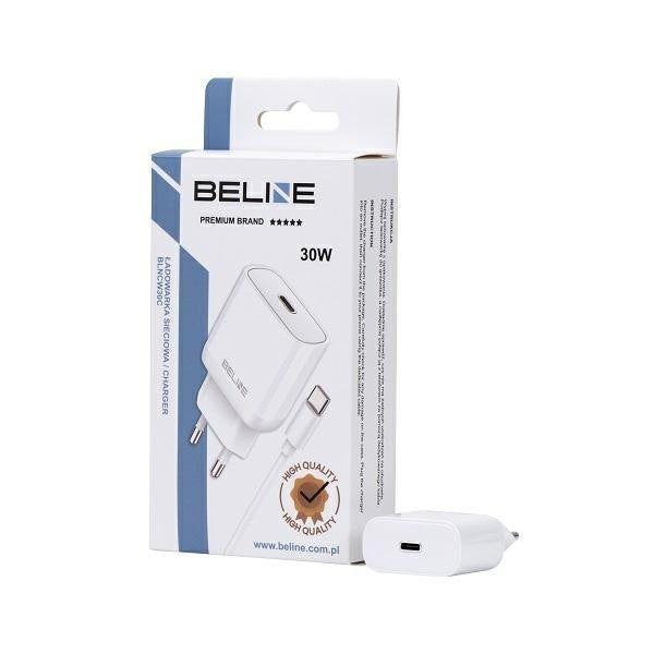 Încărcător de perete USB-C GaN 30W + cablu USB-C, alb