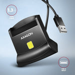 Cititor de carduri de identitate USB CRE-SM4N, cablu de 1,3 m