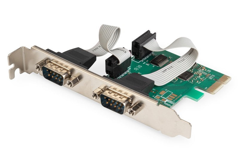 Placă/controler de expansiune PCI Express pentru port serial RS232, 2xDB9, Chipset: ASIX99100