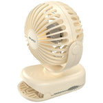 Mini ventilator de birou F45 cu clips 1200mAh alb