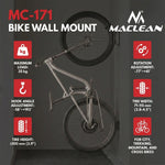 Suport de perete pentru bicicletă max. 35 kg MC-171