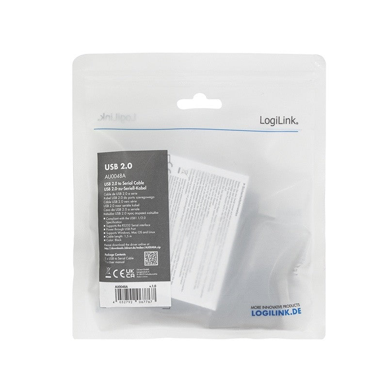 Adaptor USB la port serial DB9, 1,5 m