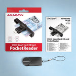 Cititor de carduri de identitate CRE-SMPC PocketReader USB-C