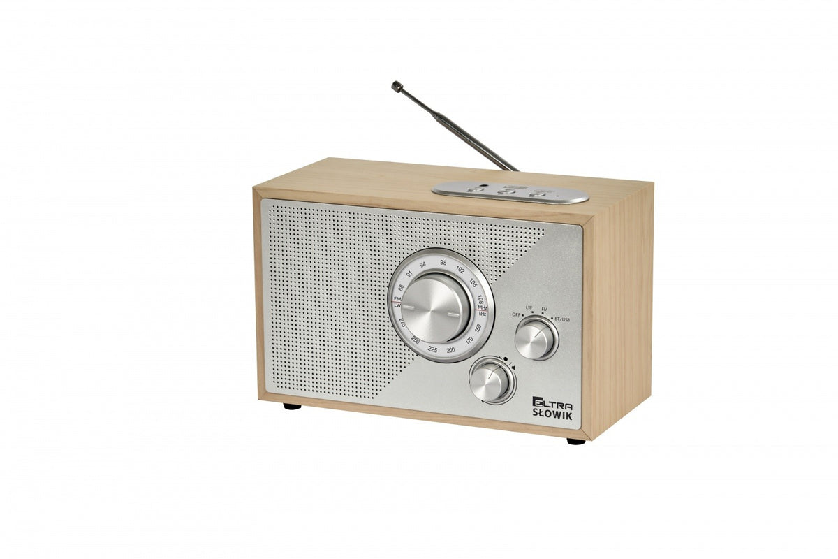 Radio OR SŁOWIK USB/BT maro deschis