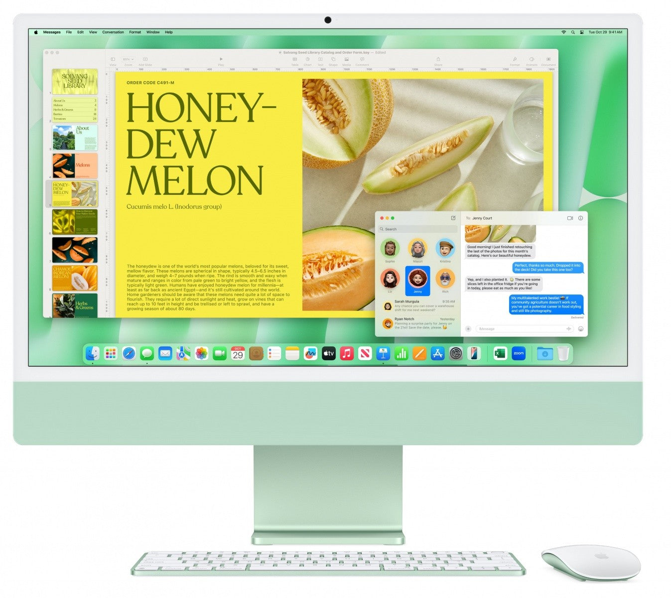 iMac 24 de inci: M4 8/8, 16 GB, SSD de 256 GB - Verde