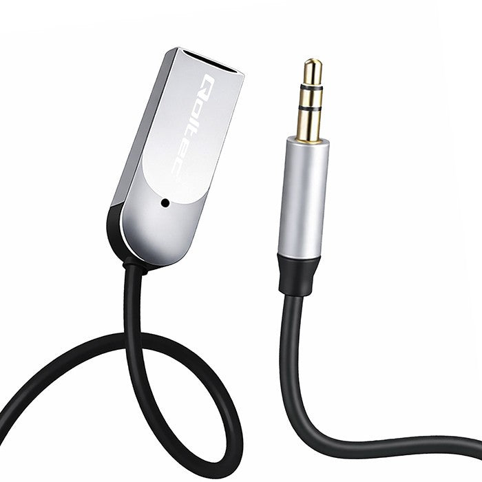 Adaptor receptor audio HiFi wireless pentru casă și mașină | Bluetooth 6.0 | 2 x RCA | 1 x AUX MiniJack 3.5mm | USB | Microfon