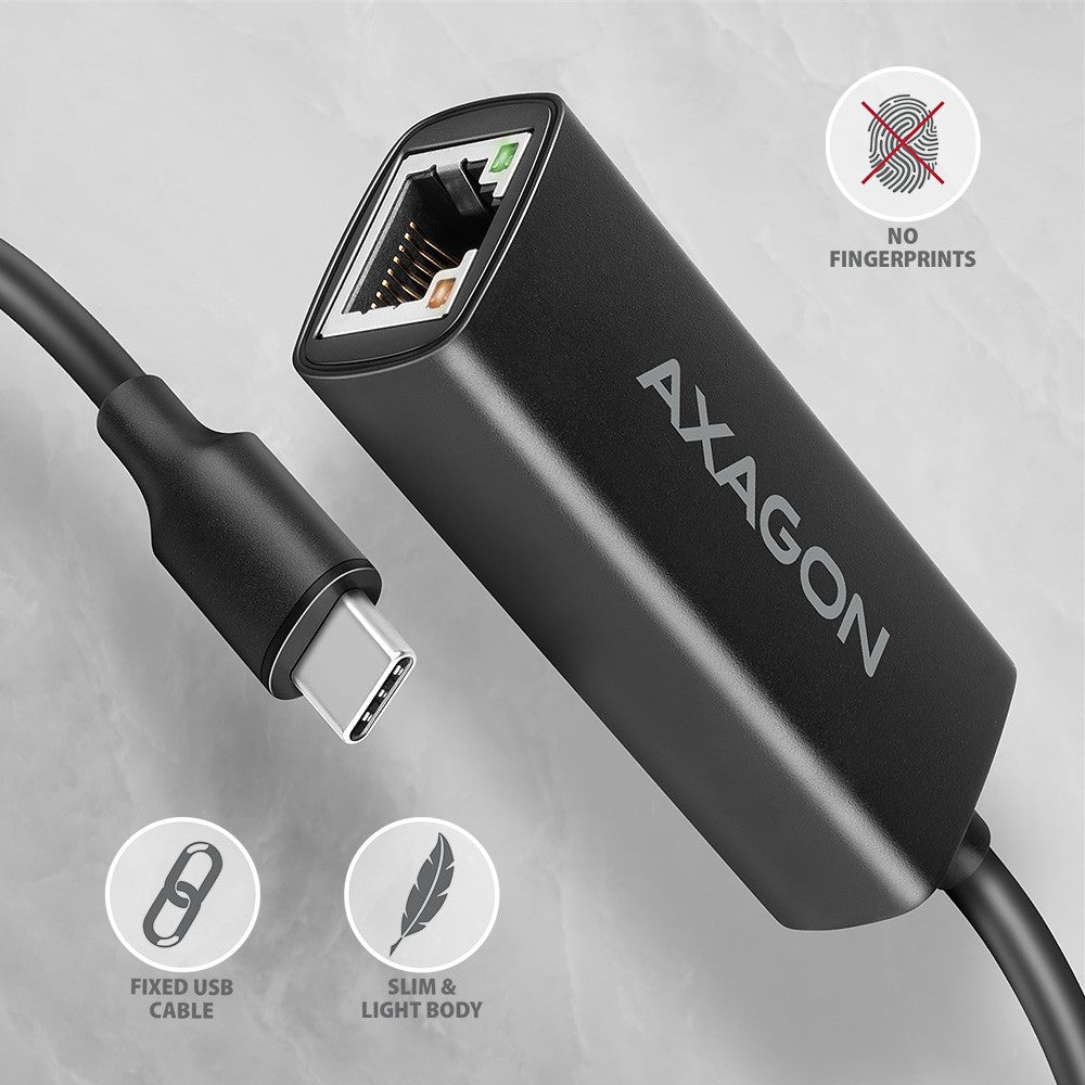 Adaptor Gigabit Ethernet ADE-ARC, USB-C 3.2 Gen 1, instalare automată